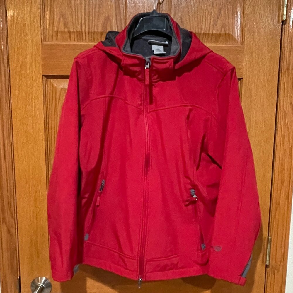 FREE COUNTRY Women's  XXL Full Zip Red Removable Hood Faux Fur Lined Jacket Coat